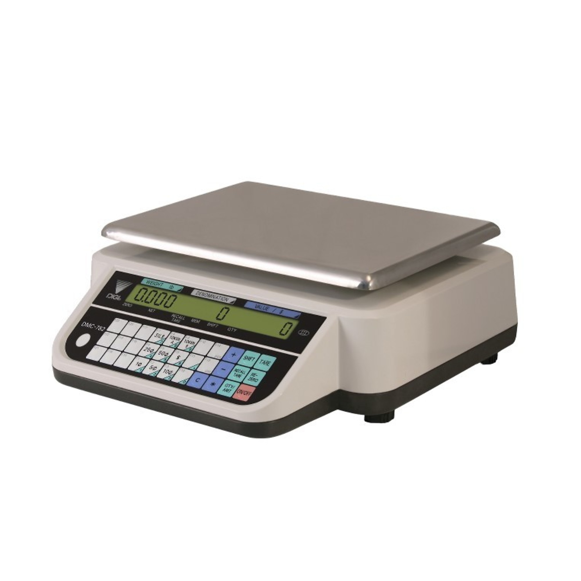DIGI, Money Counting Scale, 60lb x 0.01lb, Capacity 60 lb, Platform Length 8.9 in, Platform Width 12 in, Model# DMC-782